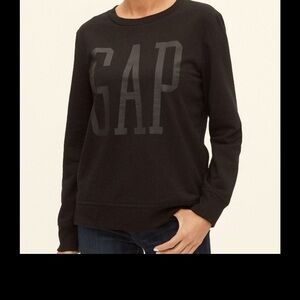 WT GAP LOGO SWEATSHIRT SIZE MEDUIM Logo Hoodie TRUE BLACK